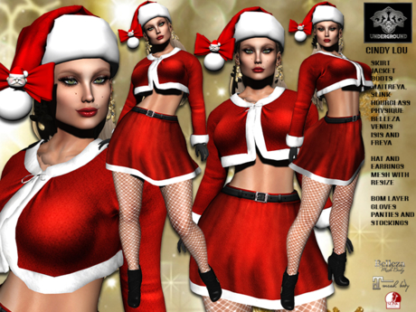 Second Life Marketplace - **CINDY LOU CHRISTMAS STYLE COMPLET OUTFIT